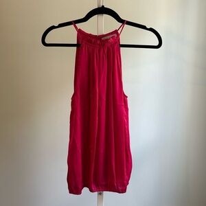 Violet & Claire Hot Pink Sleeveless Blouse